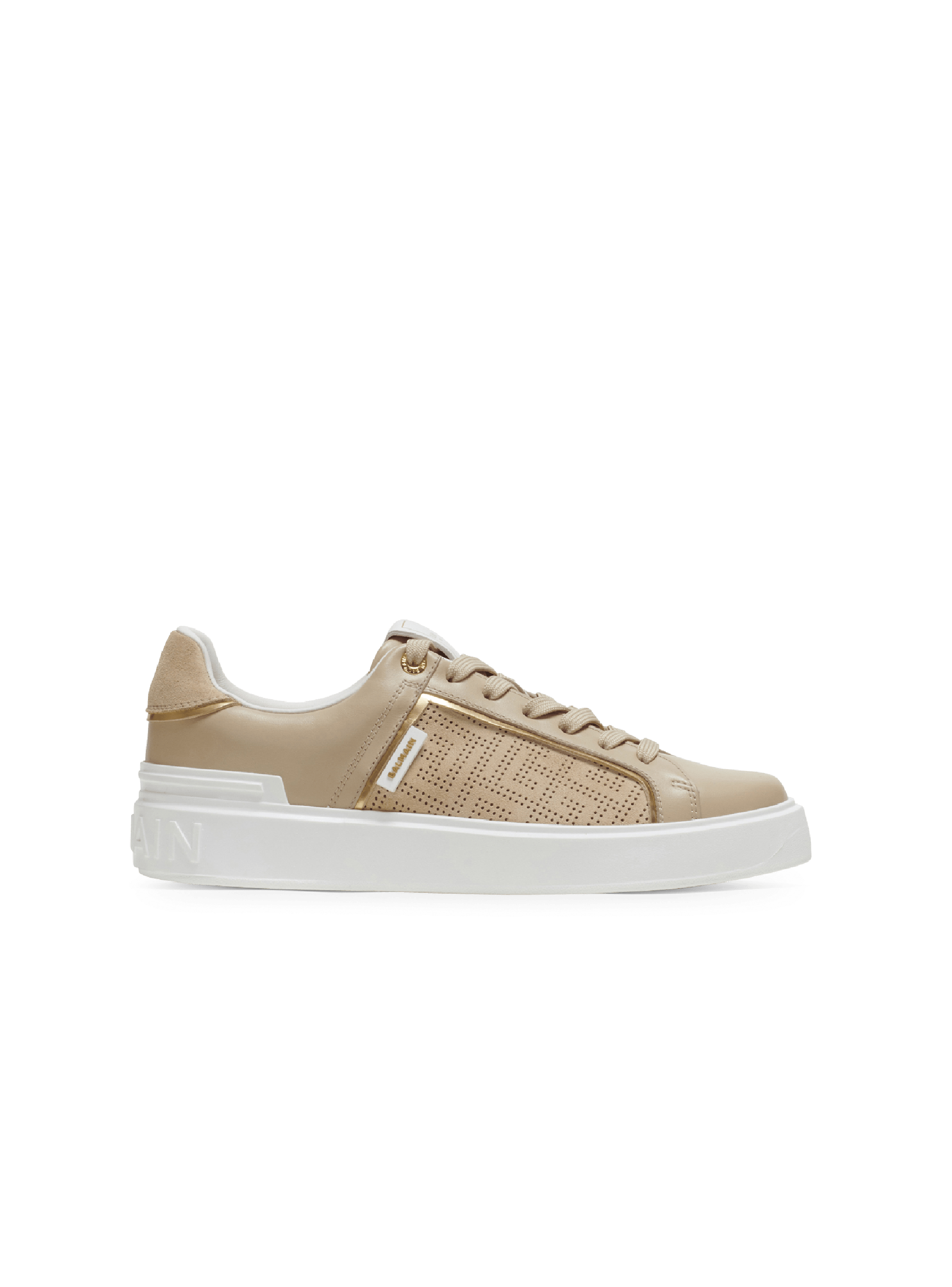 B-Court trainers in perforated monogrammed leather